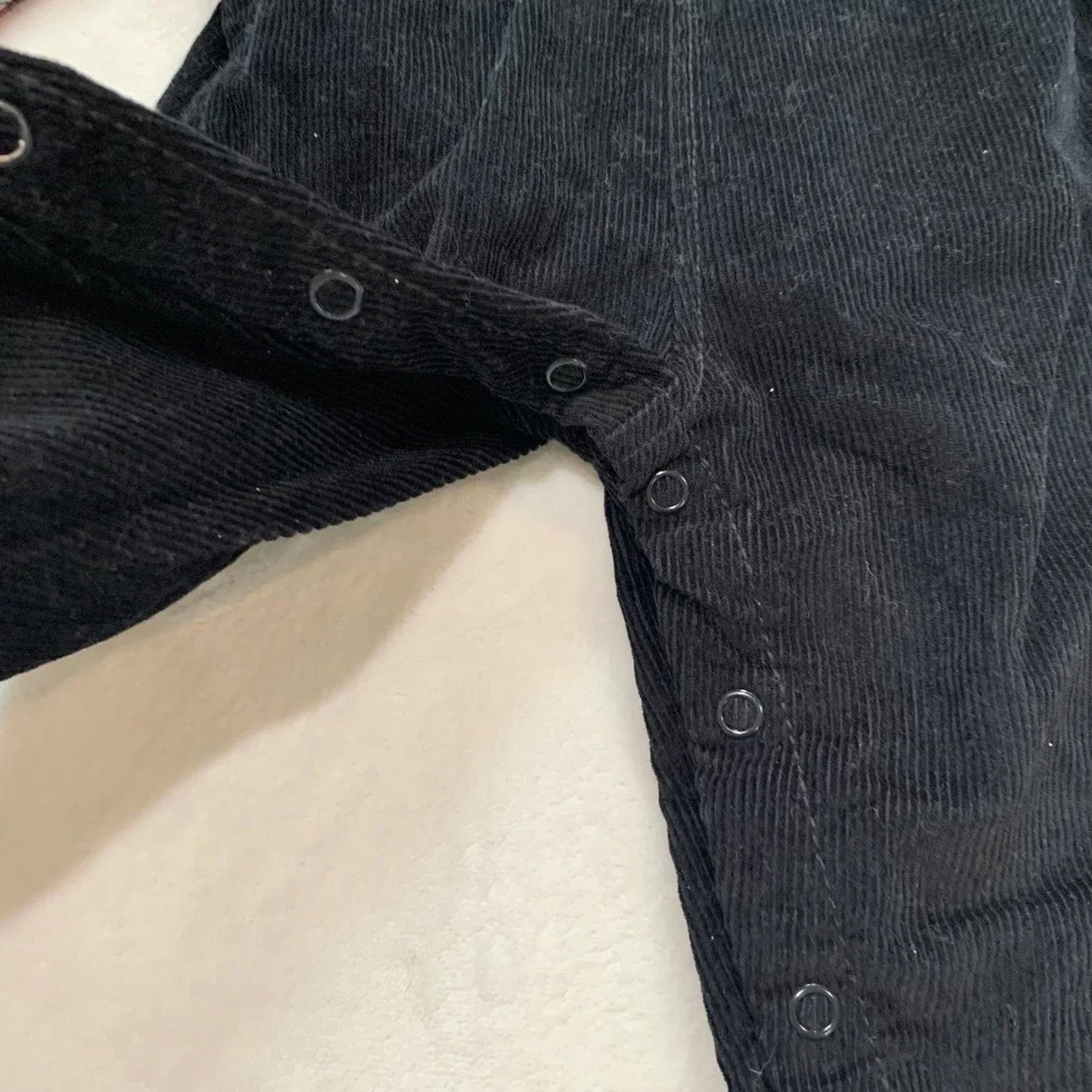 Carters plaid shirt and‎ black corduroy overalls 6 months new with tags